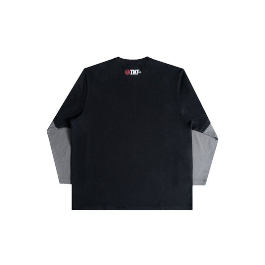TNTCO HB WASHED LONG SLEEVE BLACK