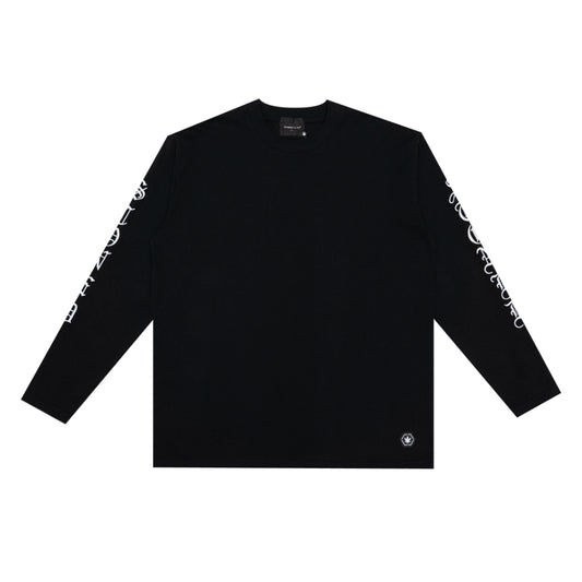 Stoned&Co WBB25 : Letter L/S Tee Black