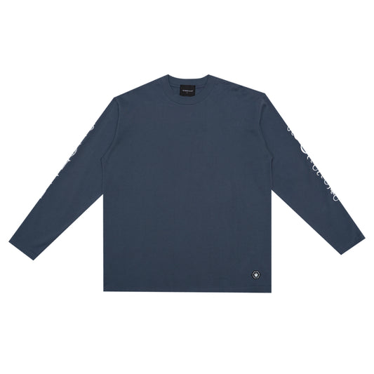 Stoned&Co WBB25 : Letter L/S Tee Navy