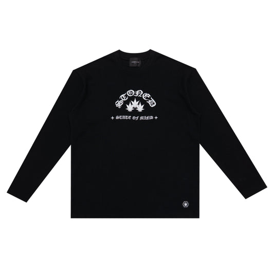Stoned&Co WBB25 : Waffle L/S Tee Black