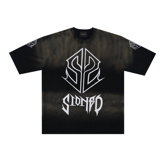 Stoned&Co WBB25 : SS Metal Tee Washed Black