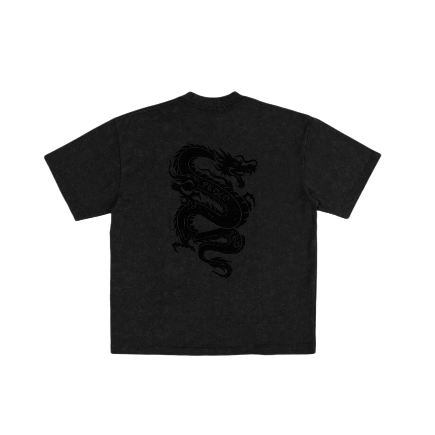 FRDCO : Dark Dragon Stoned Wash Tee Black