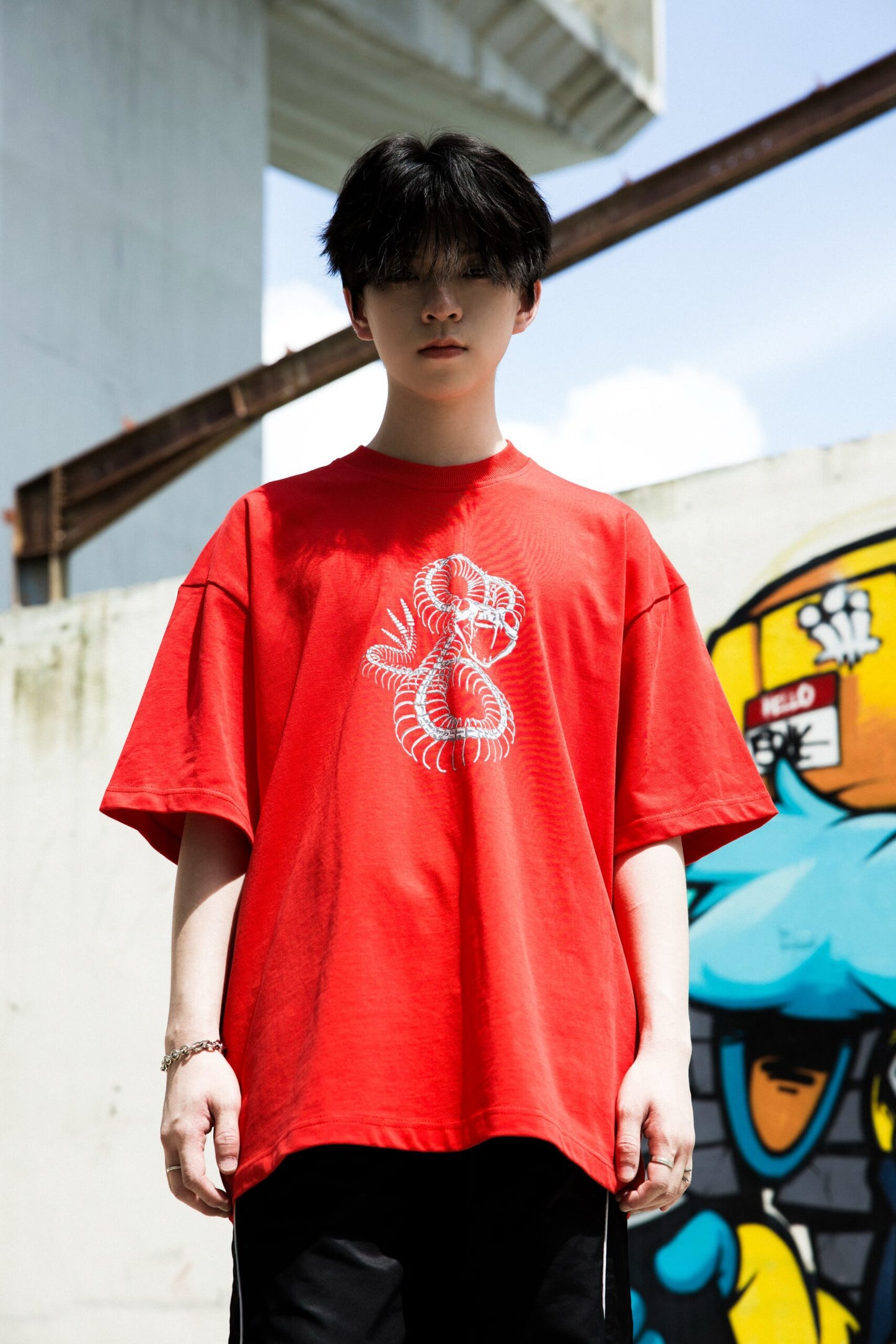 FRDCO : Snake EMP Graphic Tee Red