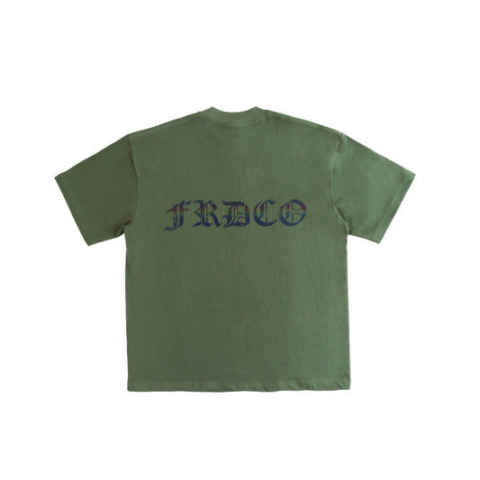 FRDCO : SS25 Rainbow Essential Tee Army