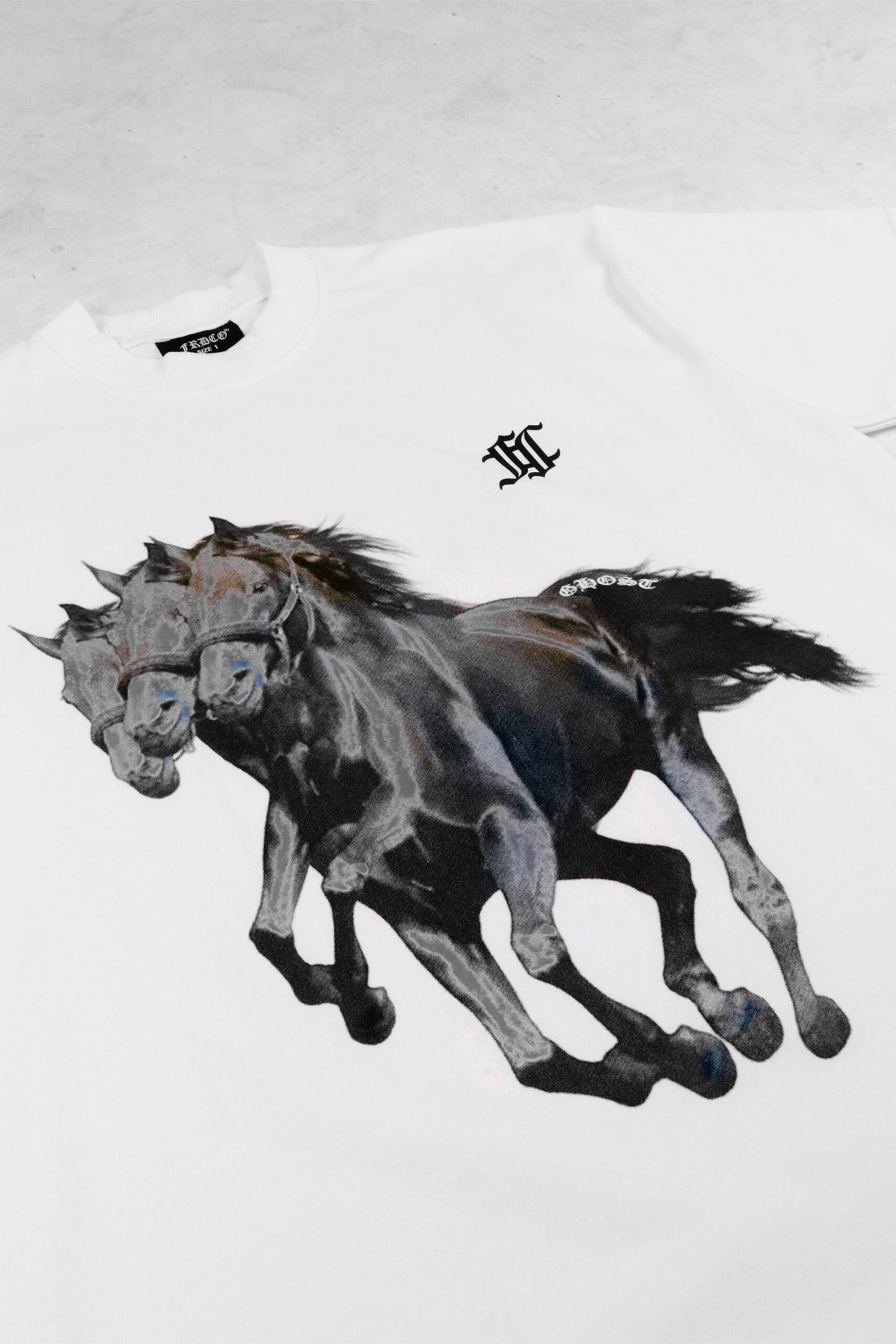FRDCO : Ghost Horse Logo Tee White