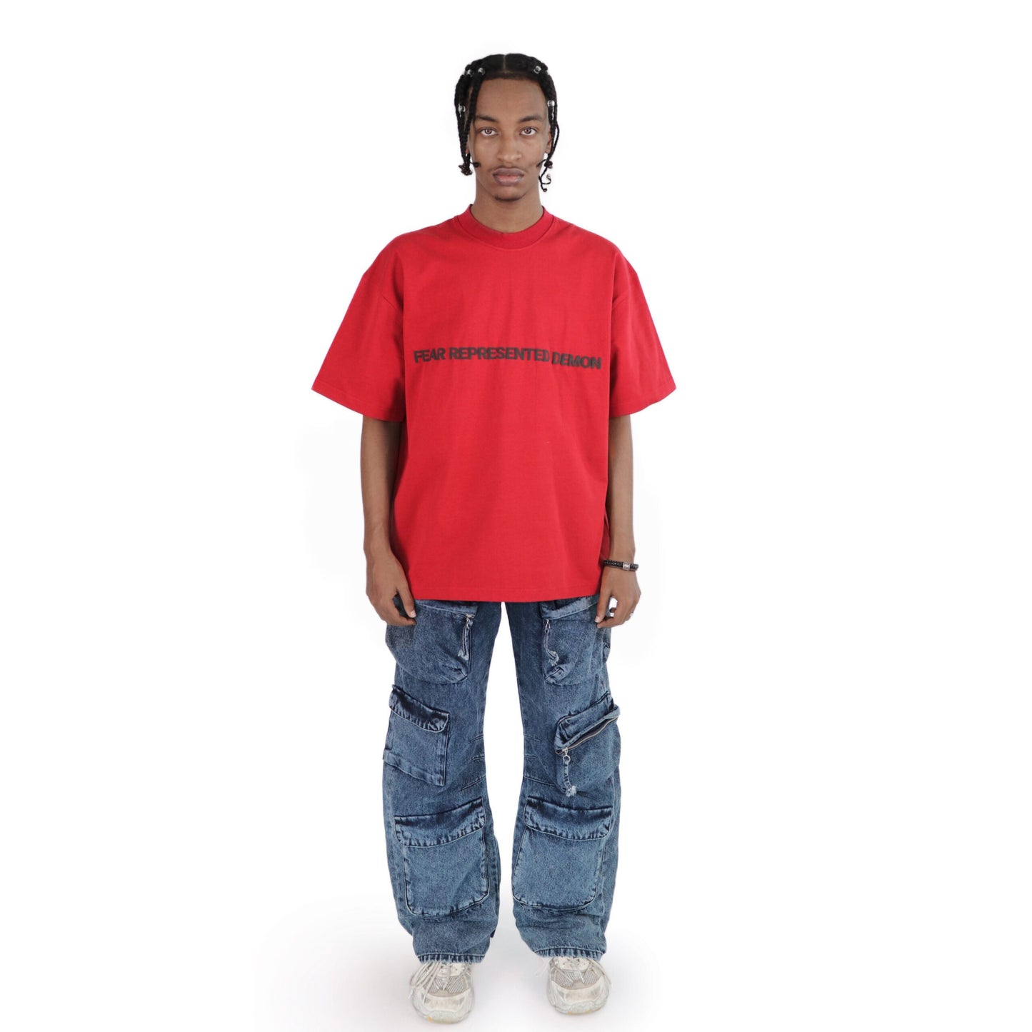 FRDCO : SS24 Embossed Logo Tee Maroon