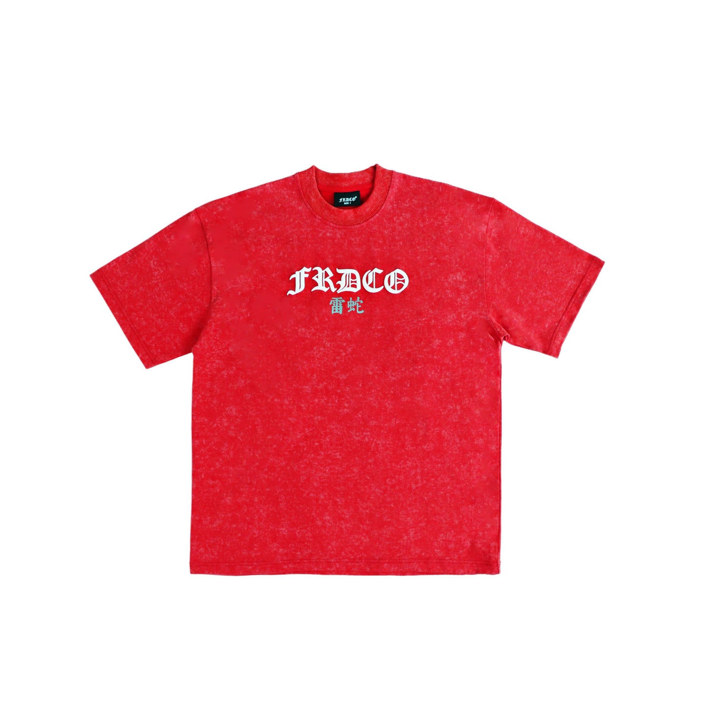 FRDCO : Razer Embossed Snake Washed Tee Red