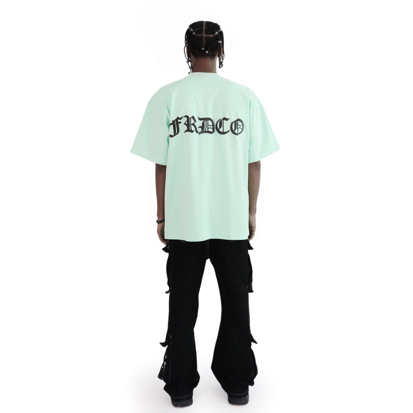 FRDCO : SS24 Embossed Logo Tee Cyan