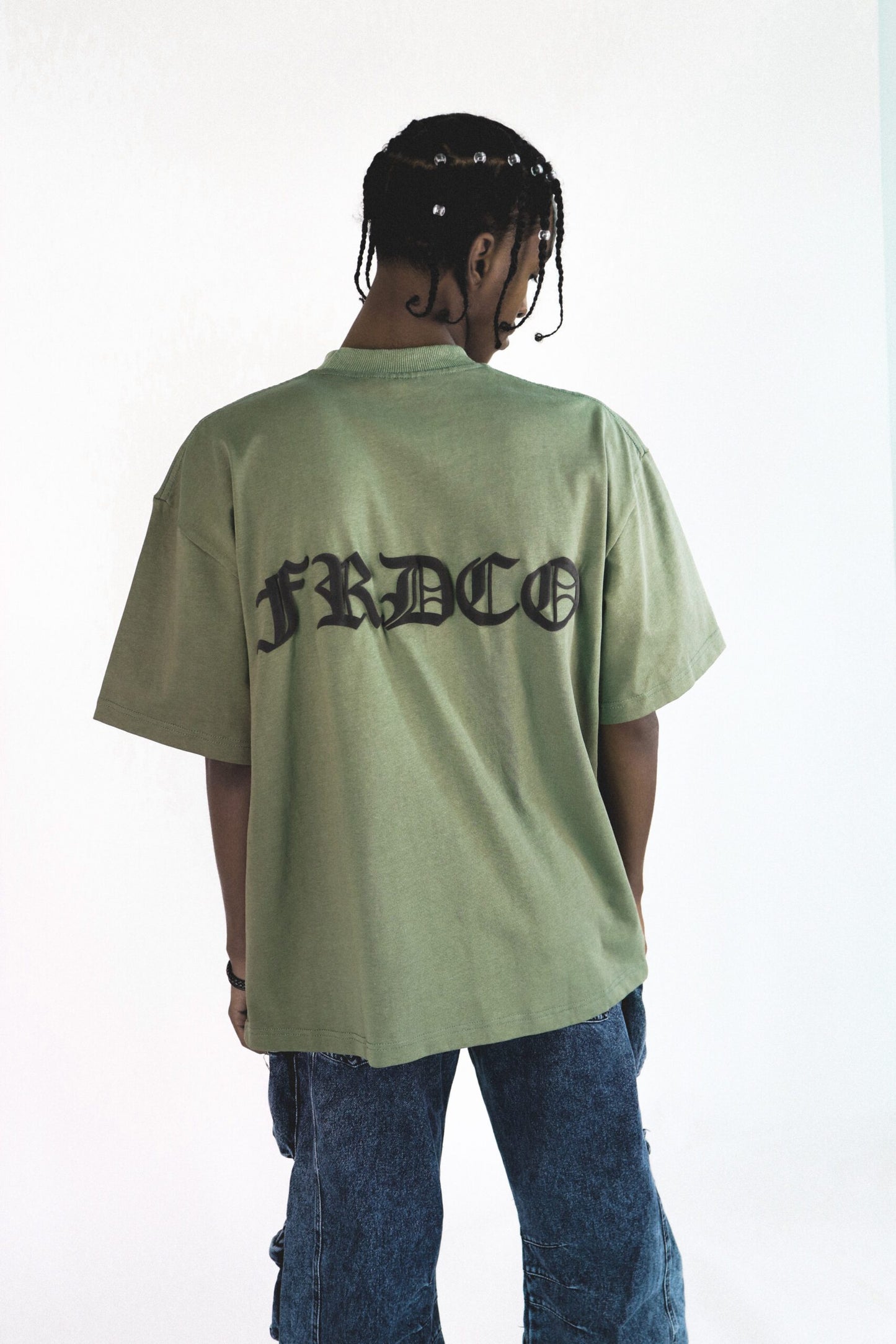 FRDCO : SS24 Embossed Logo Tee Army