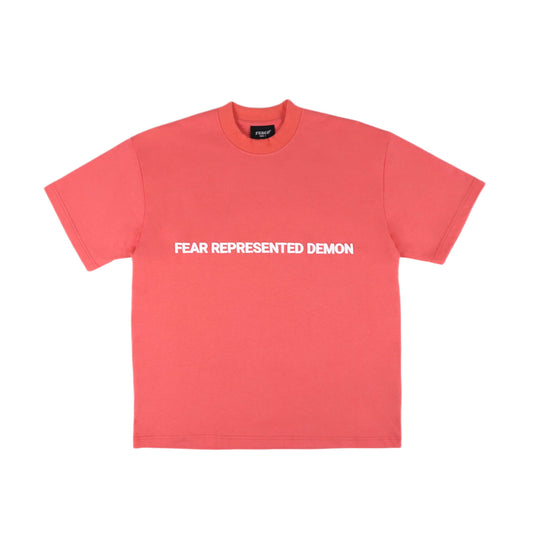 FRDCO : SS24 Embossed Logo Tee Tomato
