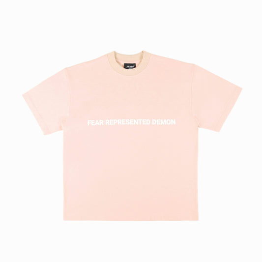 FRDCO : SS24 Embossed Logo Tee Peach