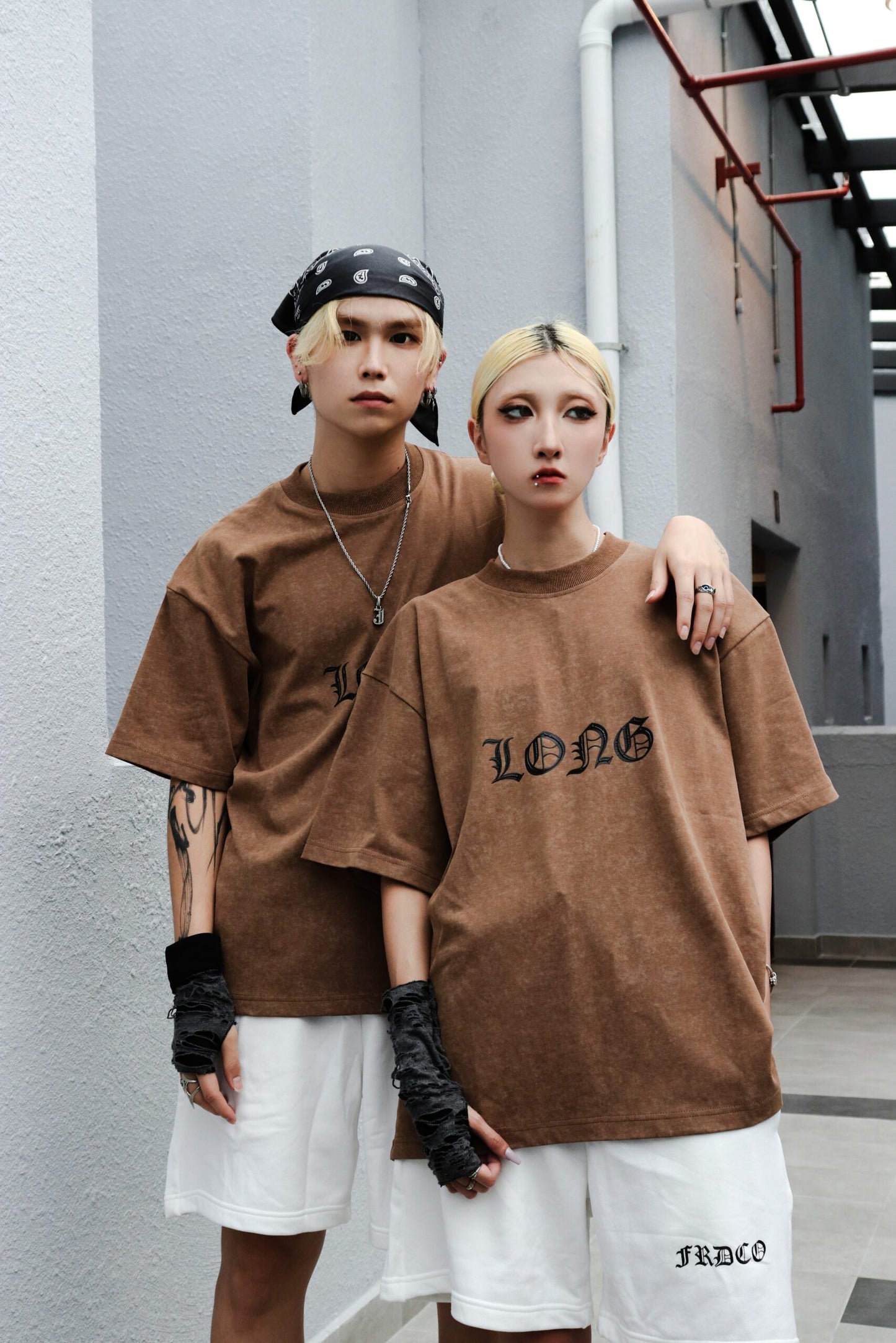 FRDCO : Dark Dragon Stoned Wash Tee Brown