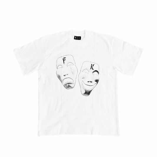 Futurekind : S23 Two Face Logo Tee White