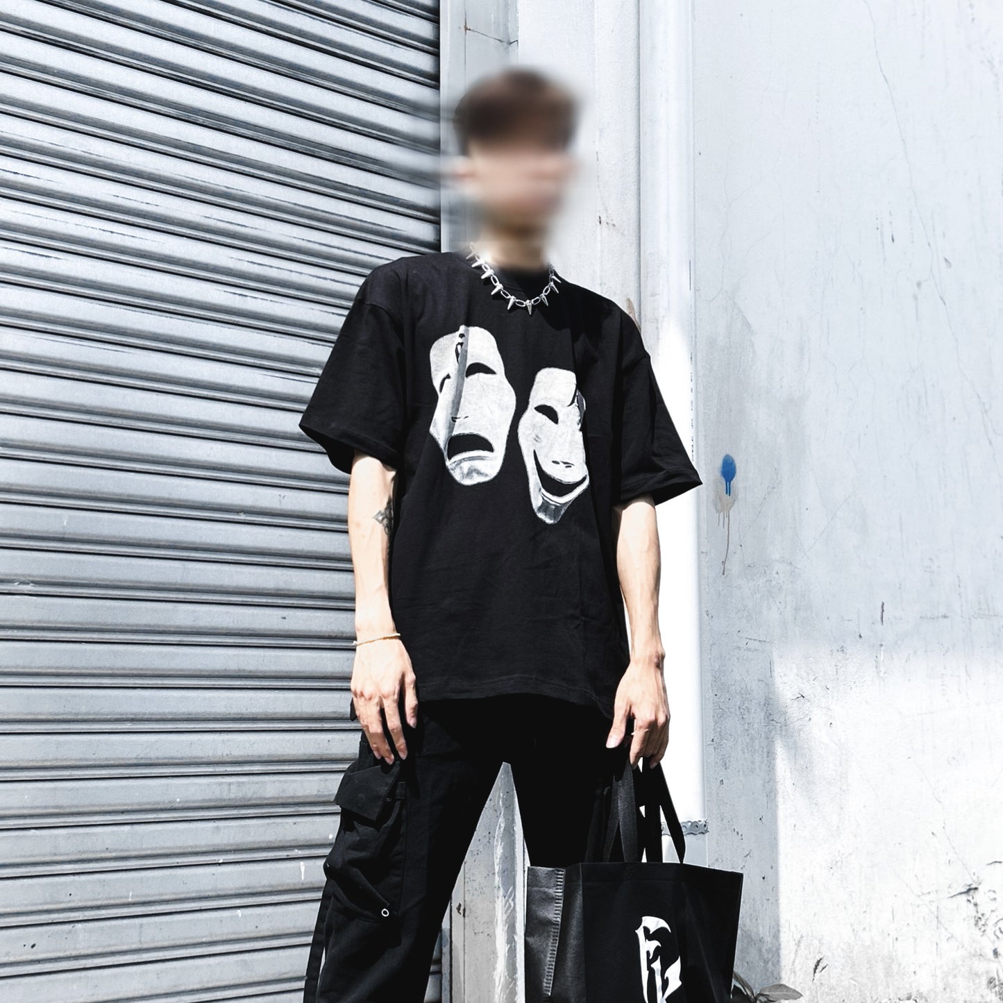 Futurekind : S23 Two Face Logo Tee Black