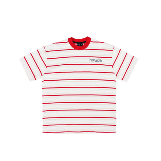 Futurekind : Social Test Stripes Tee Red