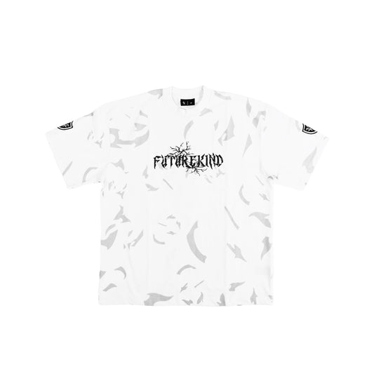 Futurekind : Time Crack Double Badges Tee White