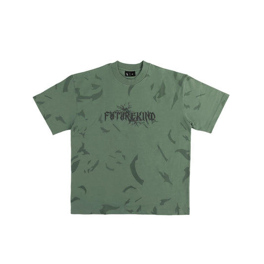 Futurekind : Time Crack Essential Tee Green