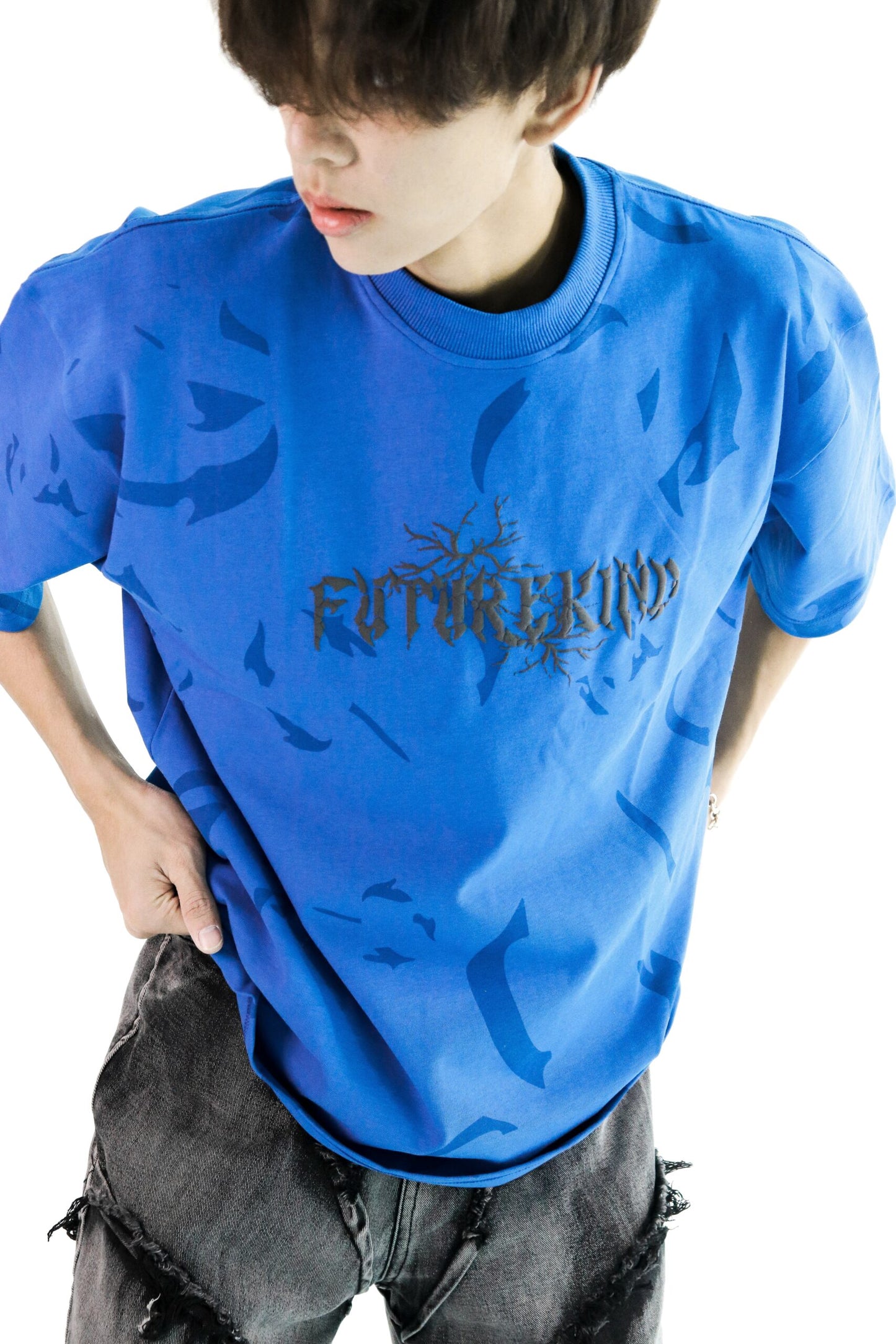 Futurekind : Time Crack Essential Tee Blue