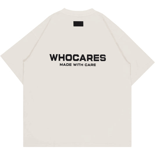 Whocares : Essential Logo Tee Beige