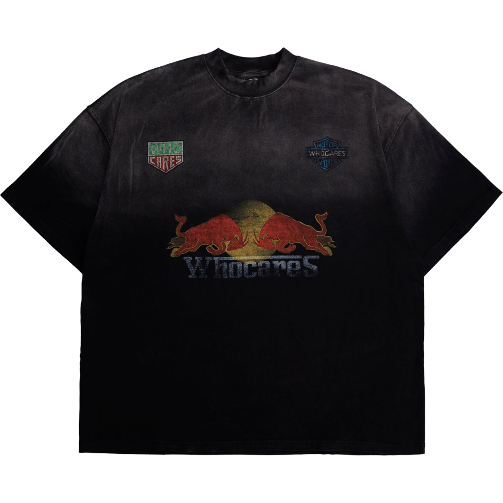 Whocares : Washed Turbo Mode Tee Black