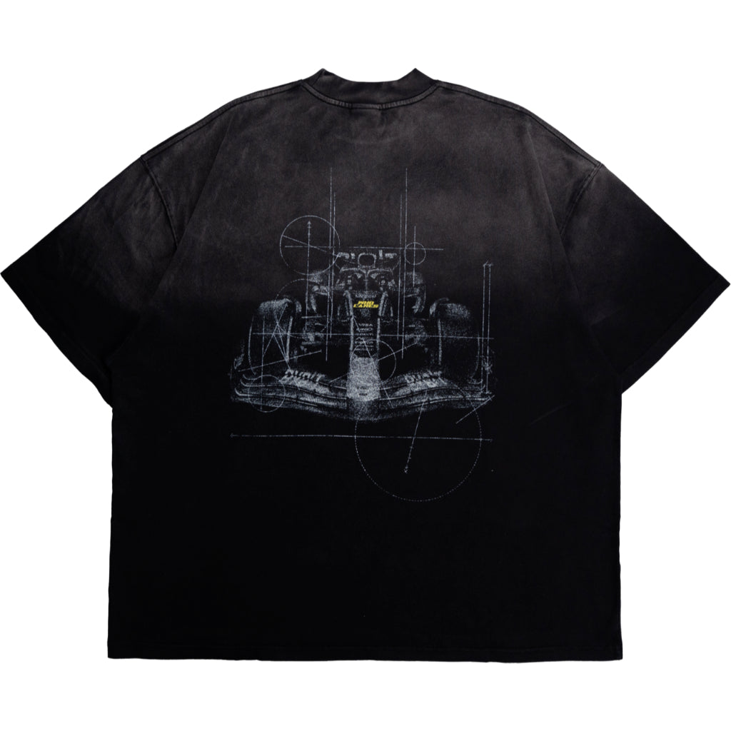 Whocares : Washed Turbo Mode Tee Black