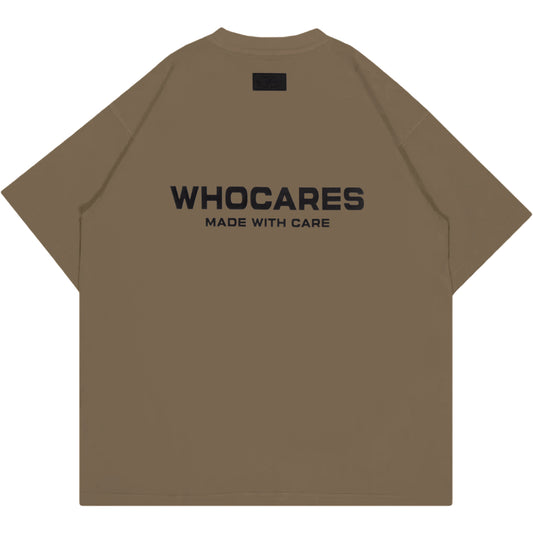 Whocares : Essential Logo Tee Brown