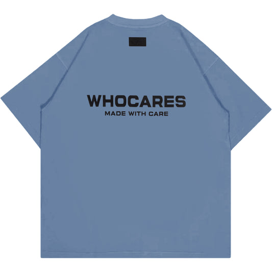 Whocares : Essential Logo Tee Blue