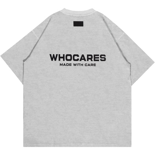 Whocares : Essential Logo Tee Grey