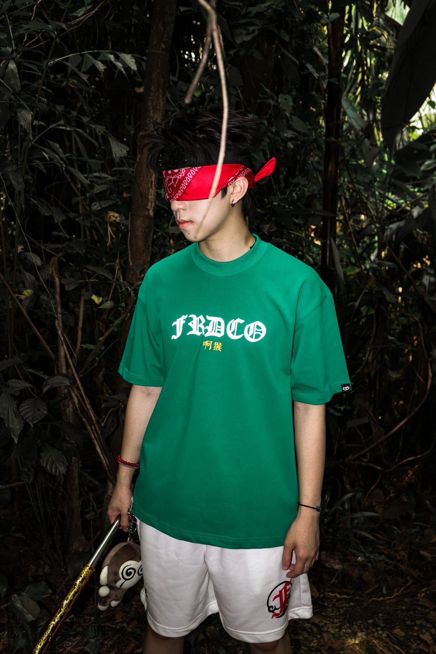 FRDCO x AhHou : 3M Reflective Wukong Tee Green