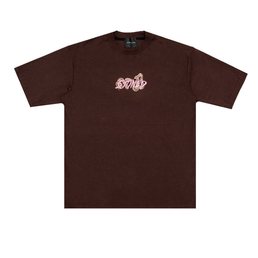Stoned&Co Mystic : Genetic Snake Tee Brown