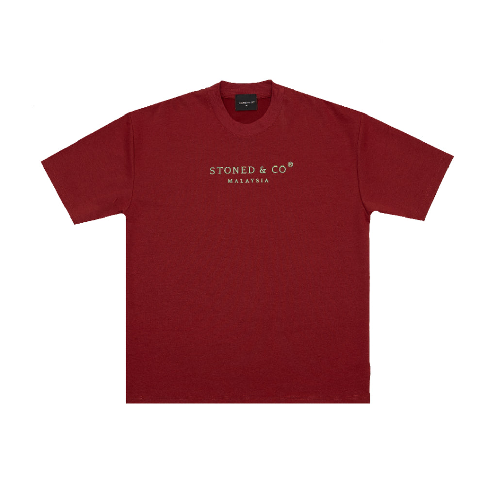Stoned&Co Golden Jade : Jade Signature Tee Red