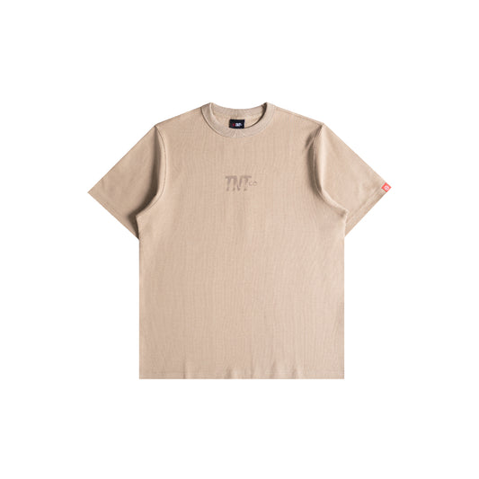 TNTCO : Textured Logo Tee Beige