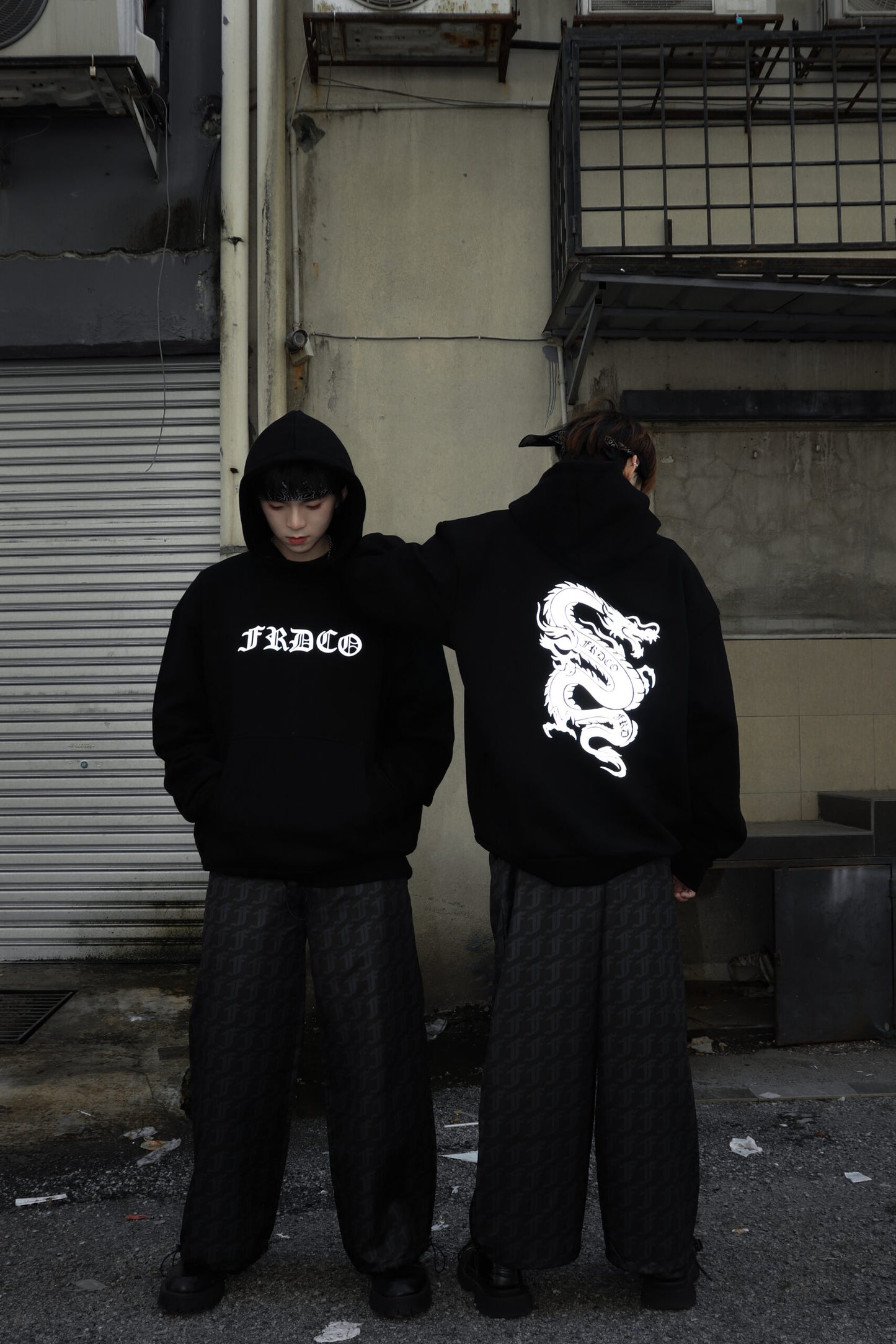 FRDCO : Signature F Black Long Pants