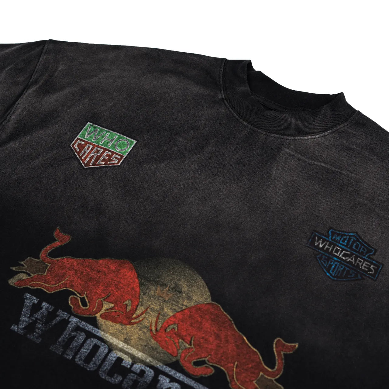 Whocares : Washed Turbo Mode Tee Black