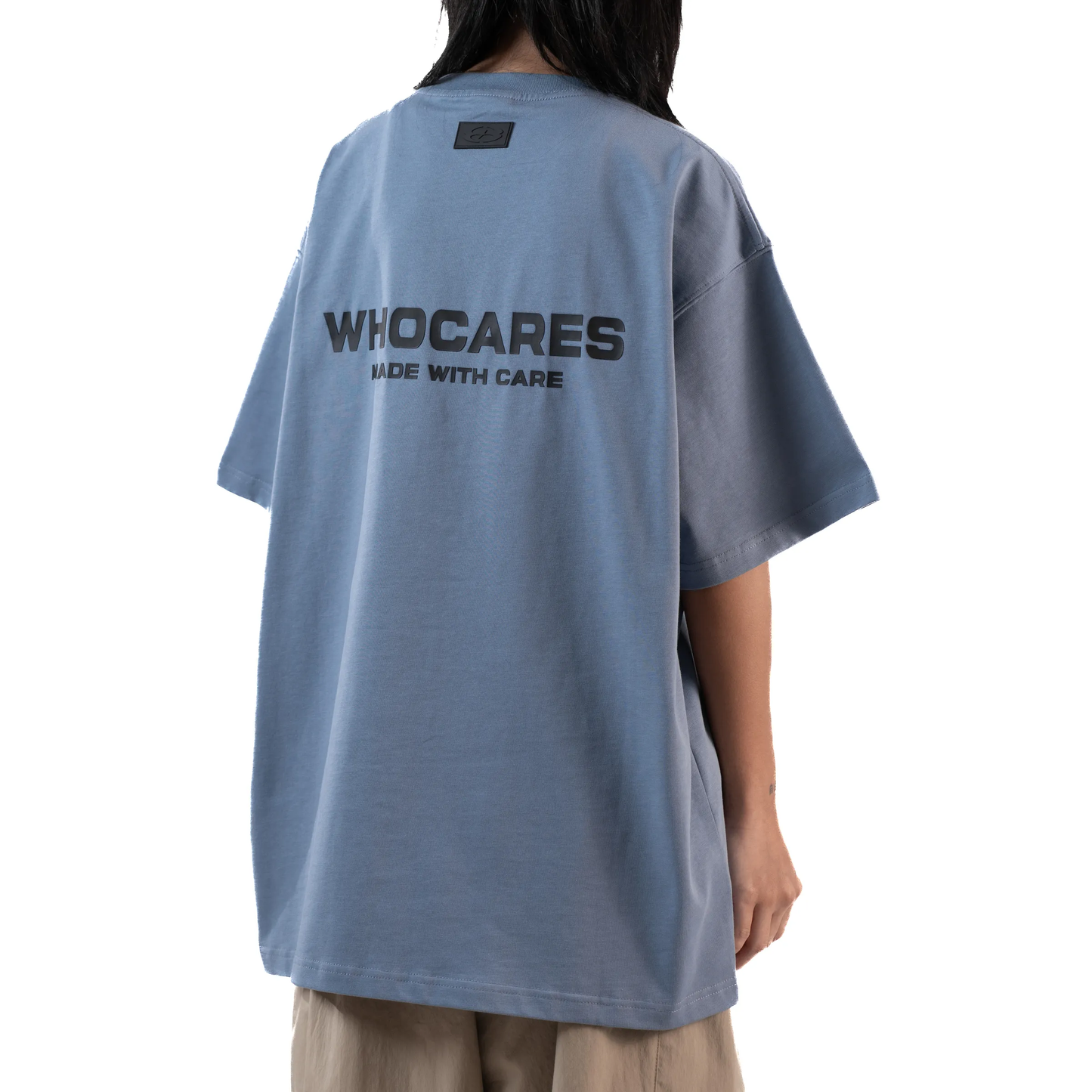 Whocares : Essential Logo Tee Blue