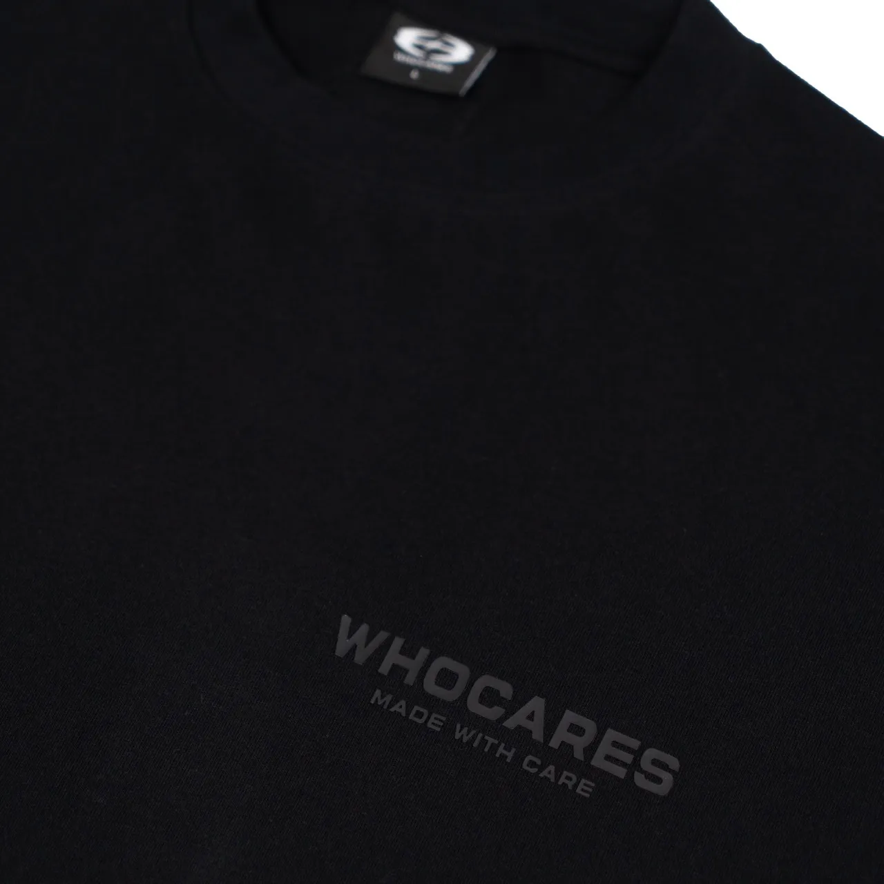 Whocares : Essential Logo Tee Black