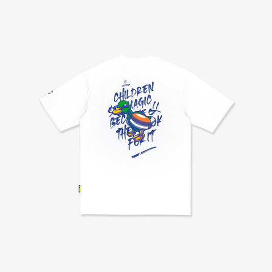 Dr Mister : Balloon Duck Oversized Tee White