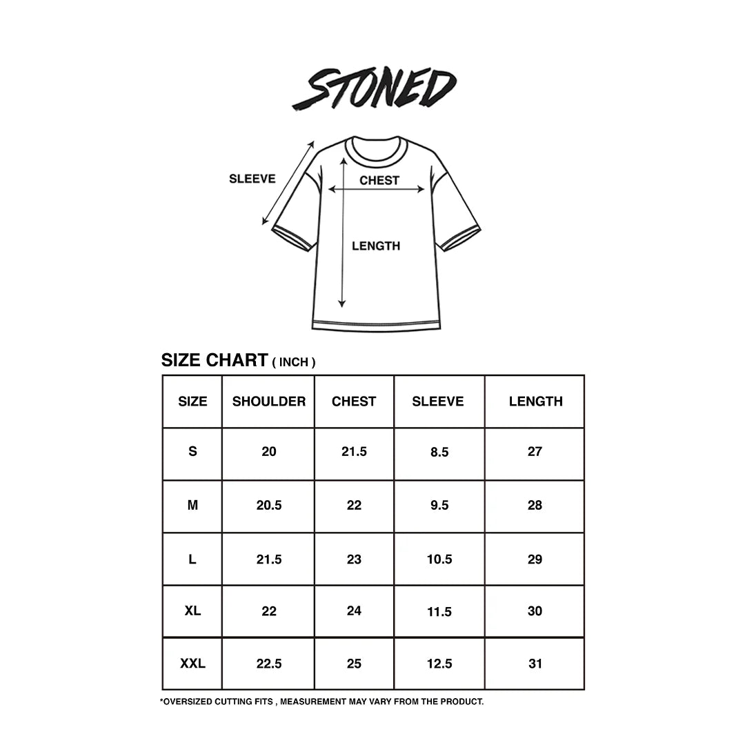 STONED BLESSED25 STORM TEE BLACK