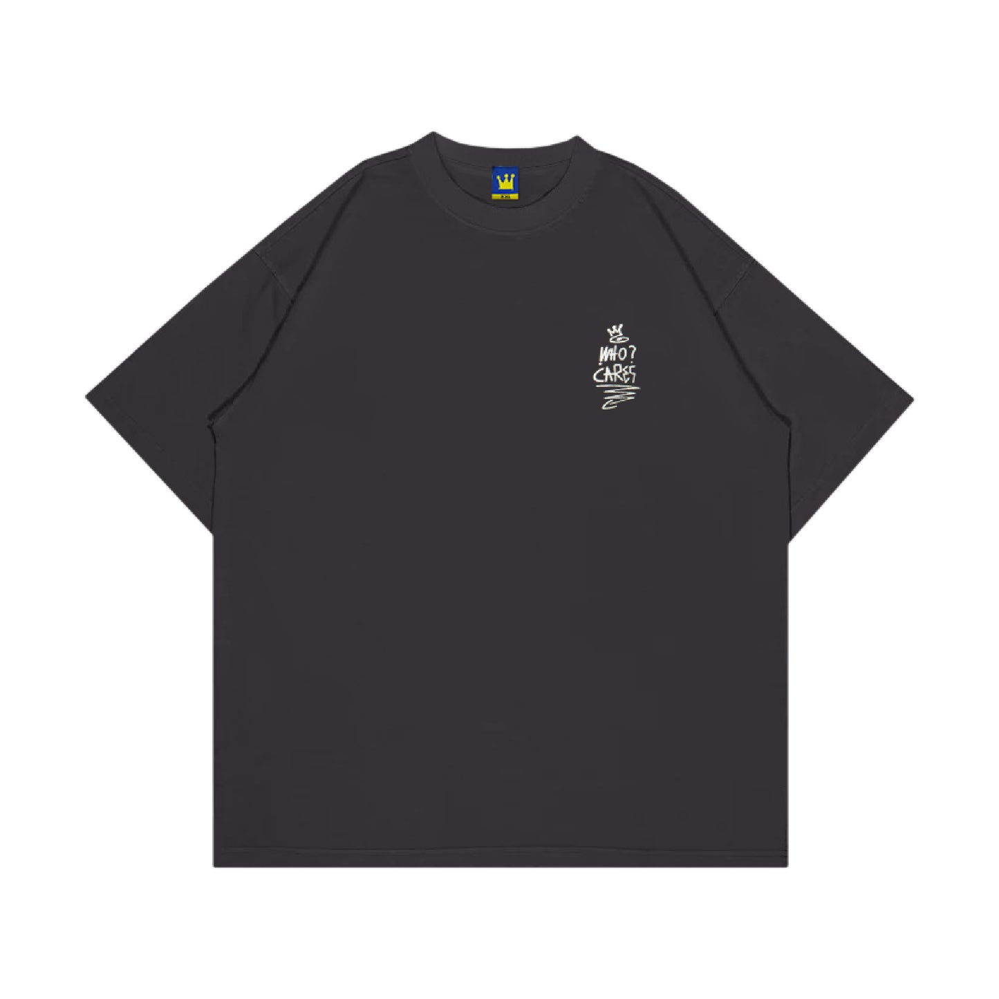 Whocares : Burning Smiley Face Tee Black