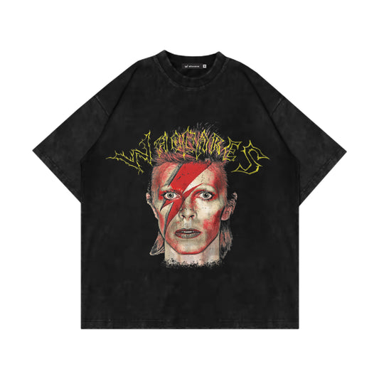 Whocares : Vintage High Voltage Tee Black