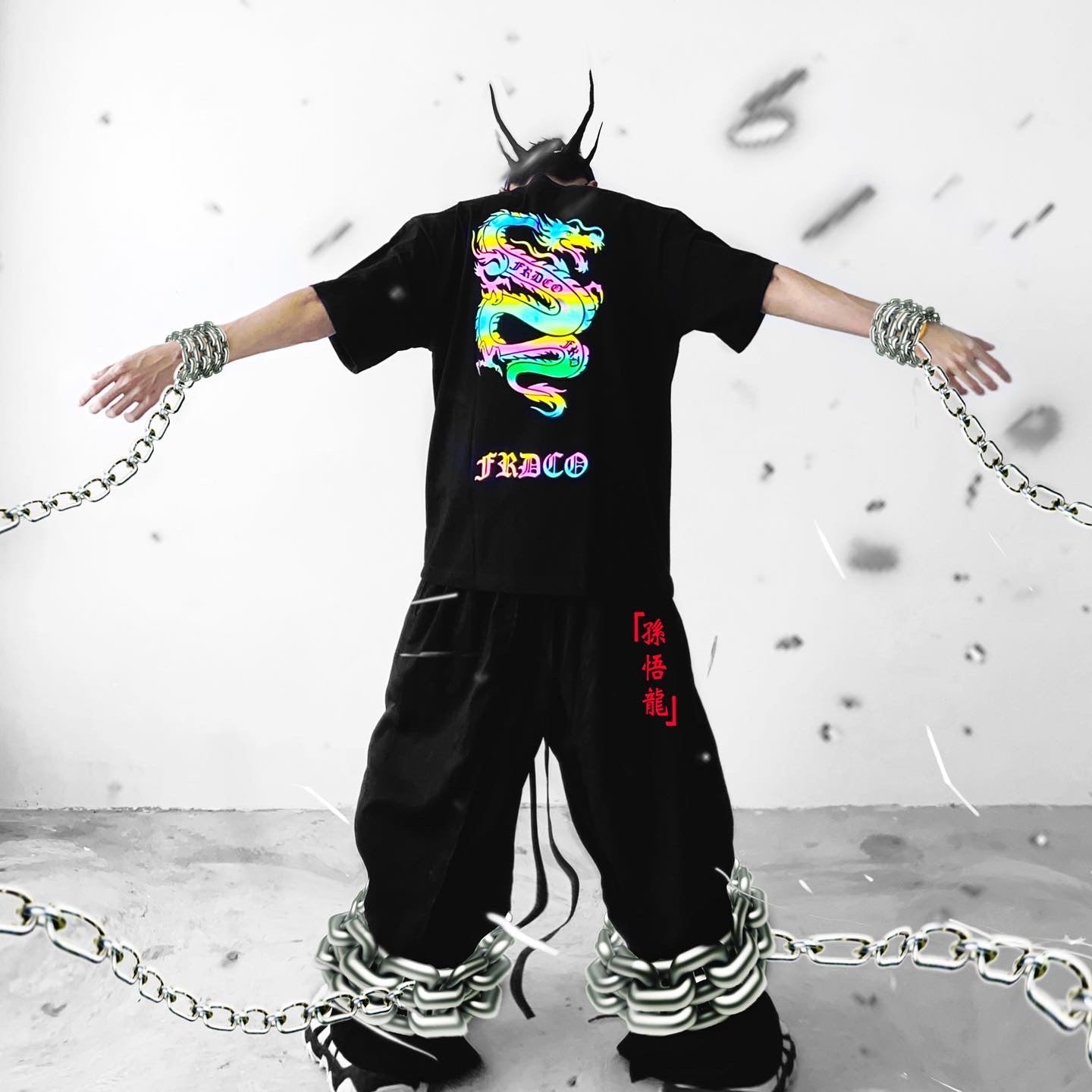 FRDCO RAINBOW DRAGON LOGO TEE
