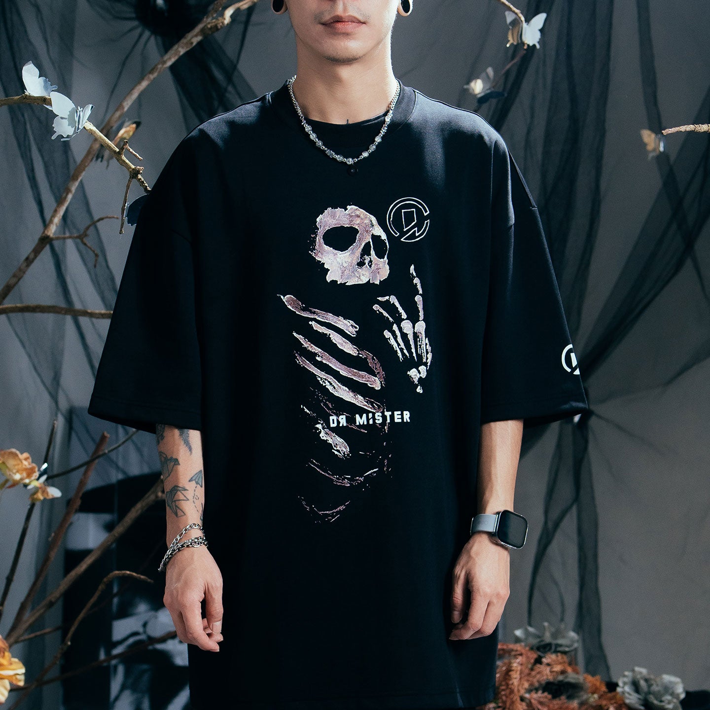 Dr Mister : Ephemeral Broad Tee Black