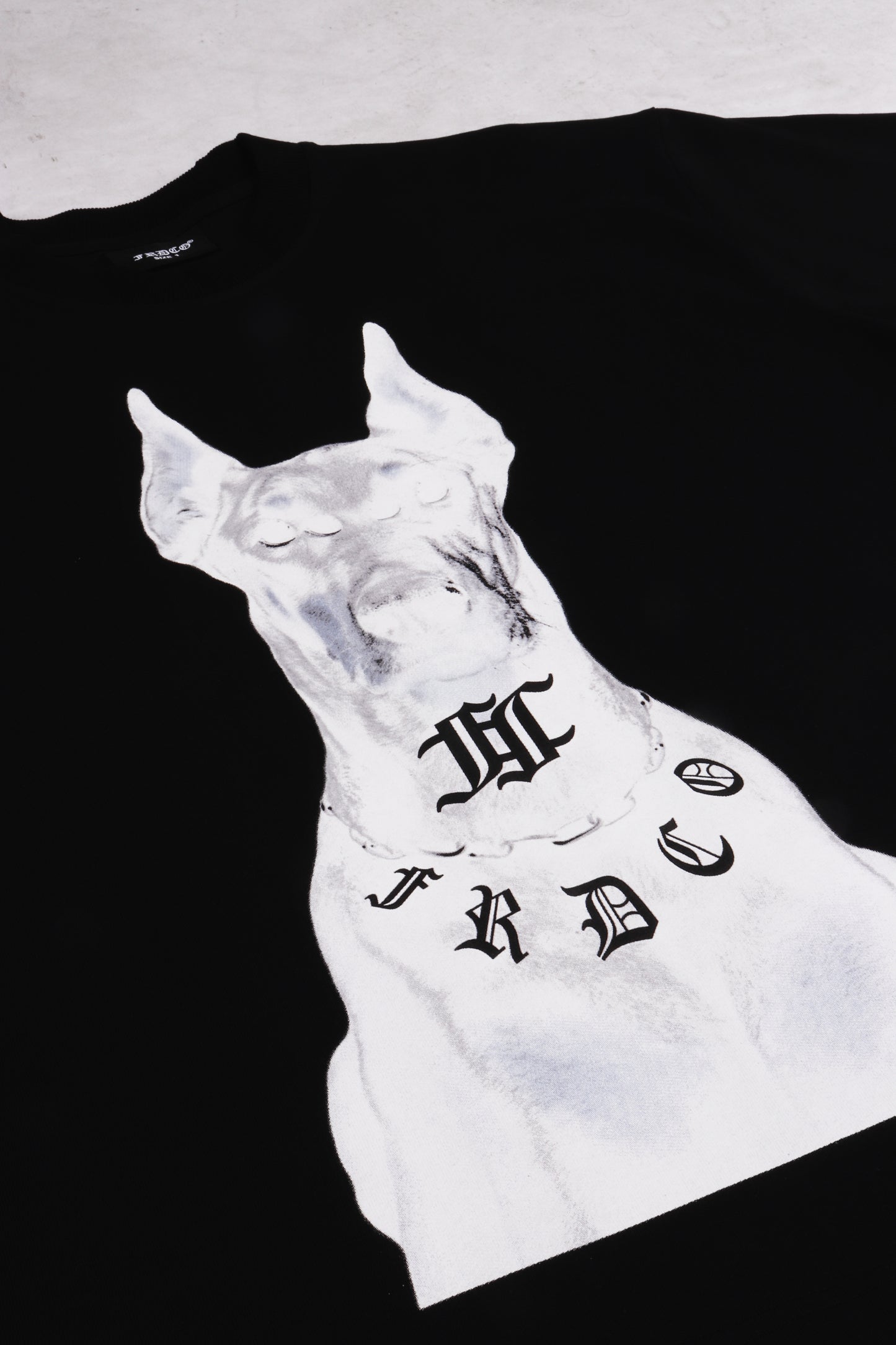 FRDCO : Ghost Dog Head Logo Tee Black
