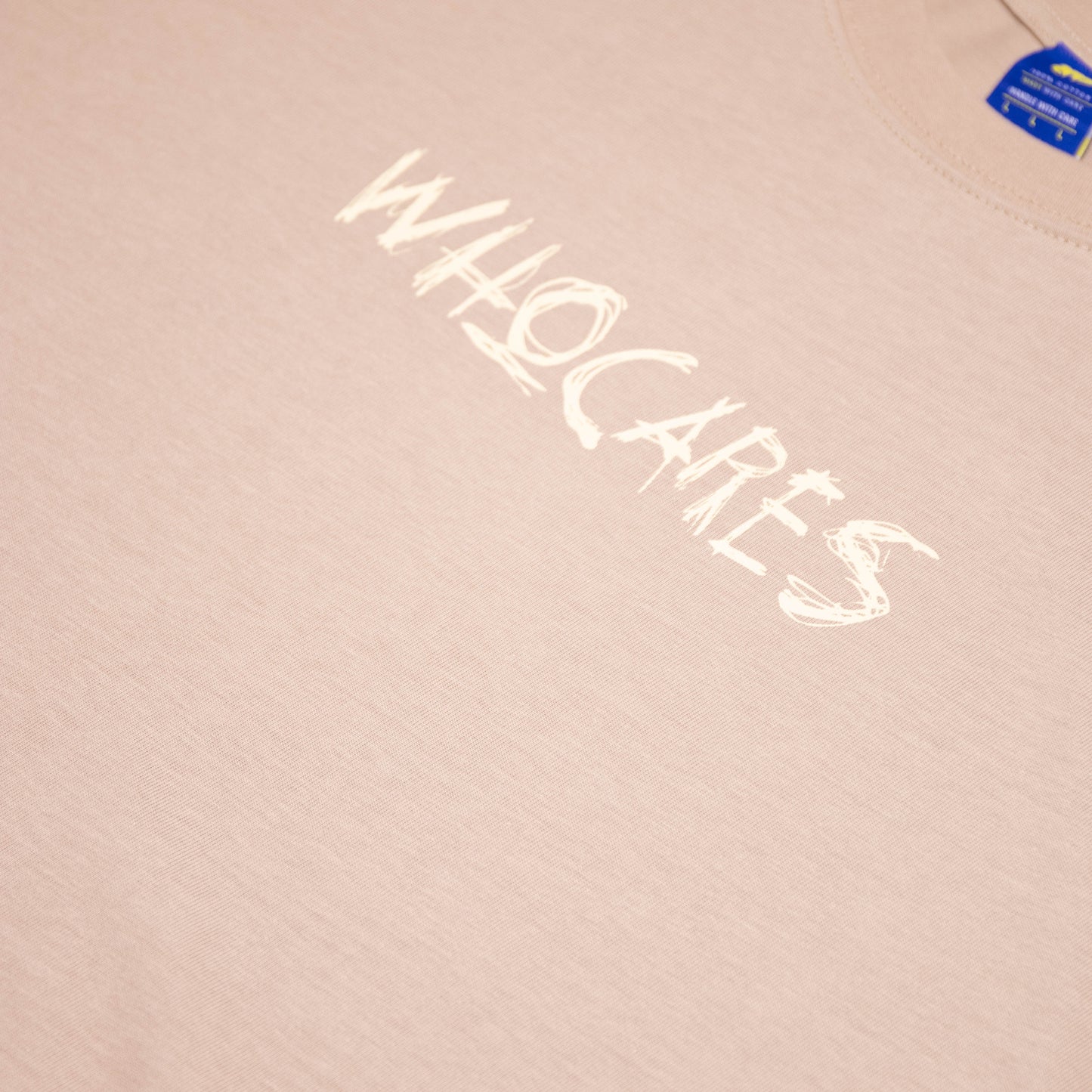 Whocares : Distressed Flower Tee