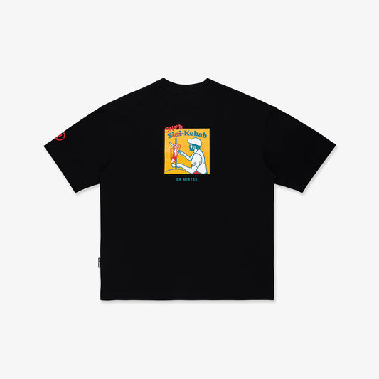 Dr Mister : Sneakebab Broad Tee Black