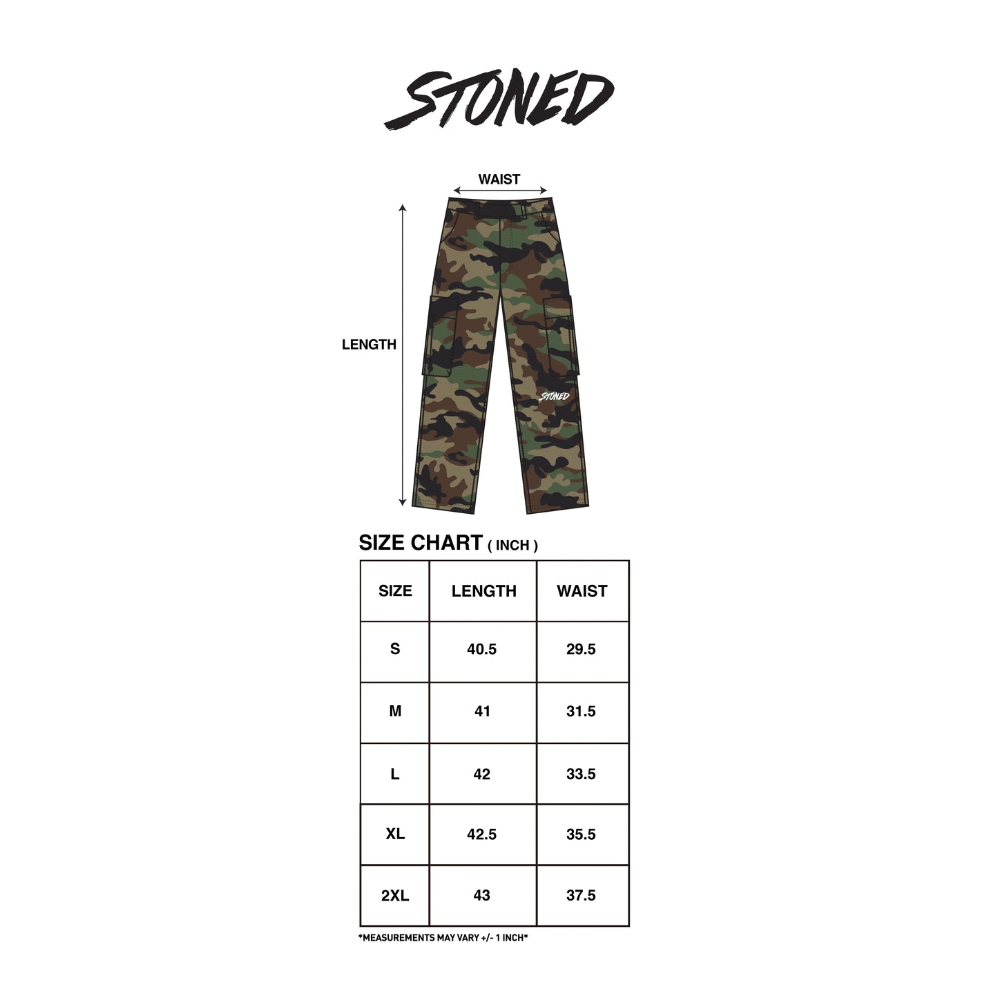 Stoned&Co Blessed25 : Military Cargo Pants