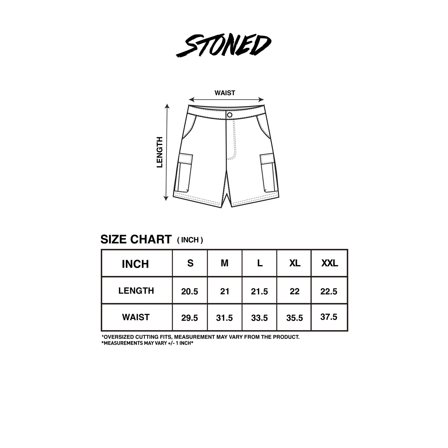 Stoned&Co Blessed25 : Cargo Shorts Olive