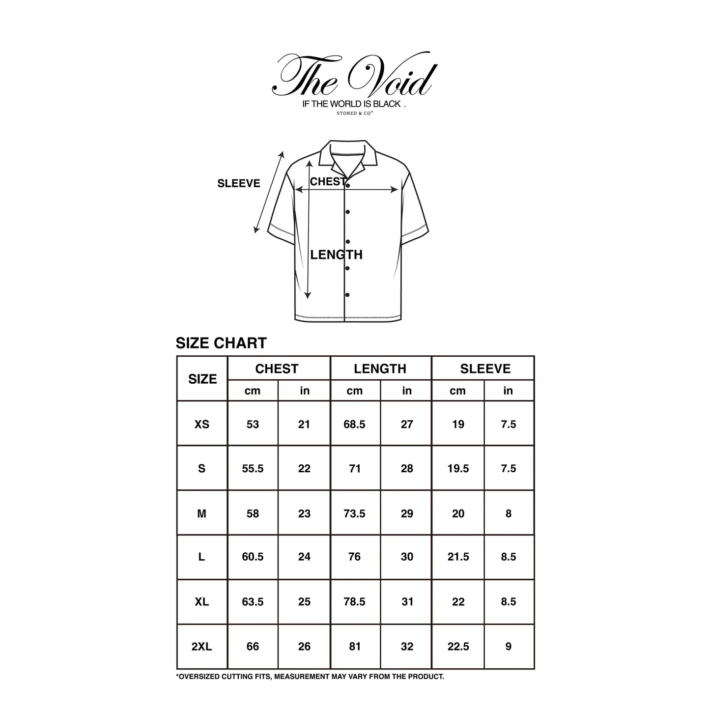 Stoned&Co Void : Monogram Revere Shirt Black