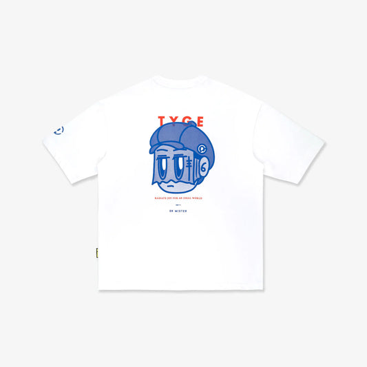 Dr Mister : Toned Signature Broad Tee White