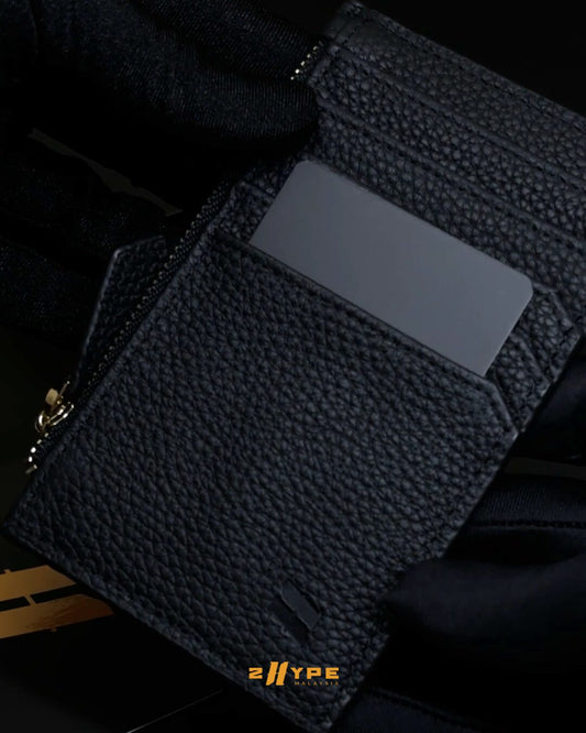 2HYPE : Matte Black Leather Card Holder